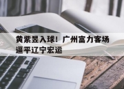 九游VIP-黄紫昱入球！广州富力客场逼平辽宁宏运的简单介绍