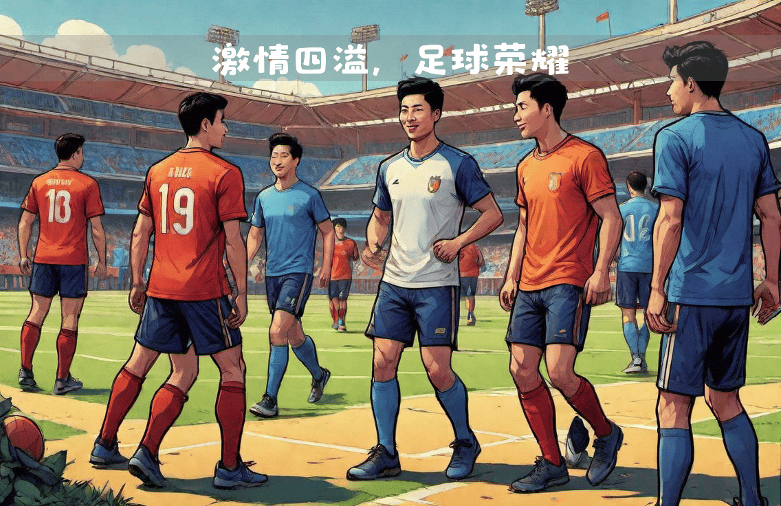 足球大赛精彩纷呈，球员们奋勇争先，斗志昂扬