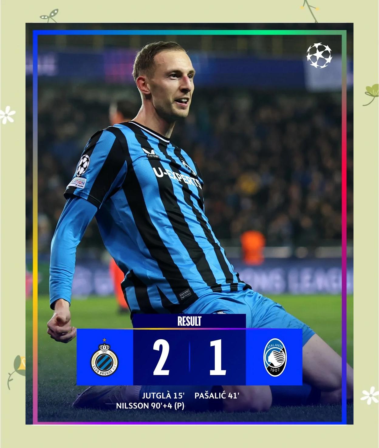 亚特兰大告捷，欧冠再次崭露头角的简单介绍